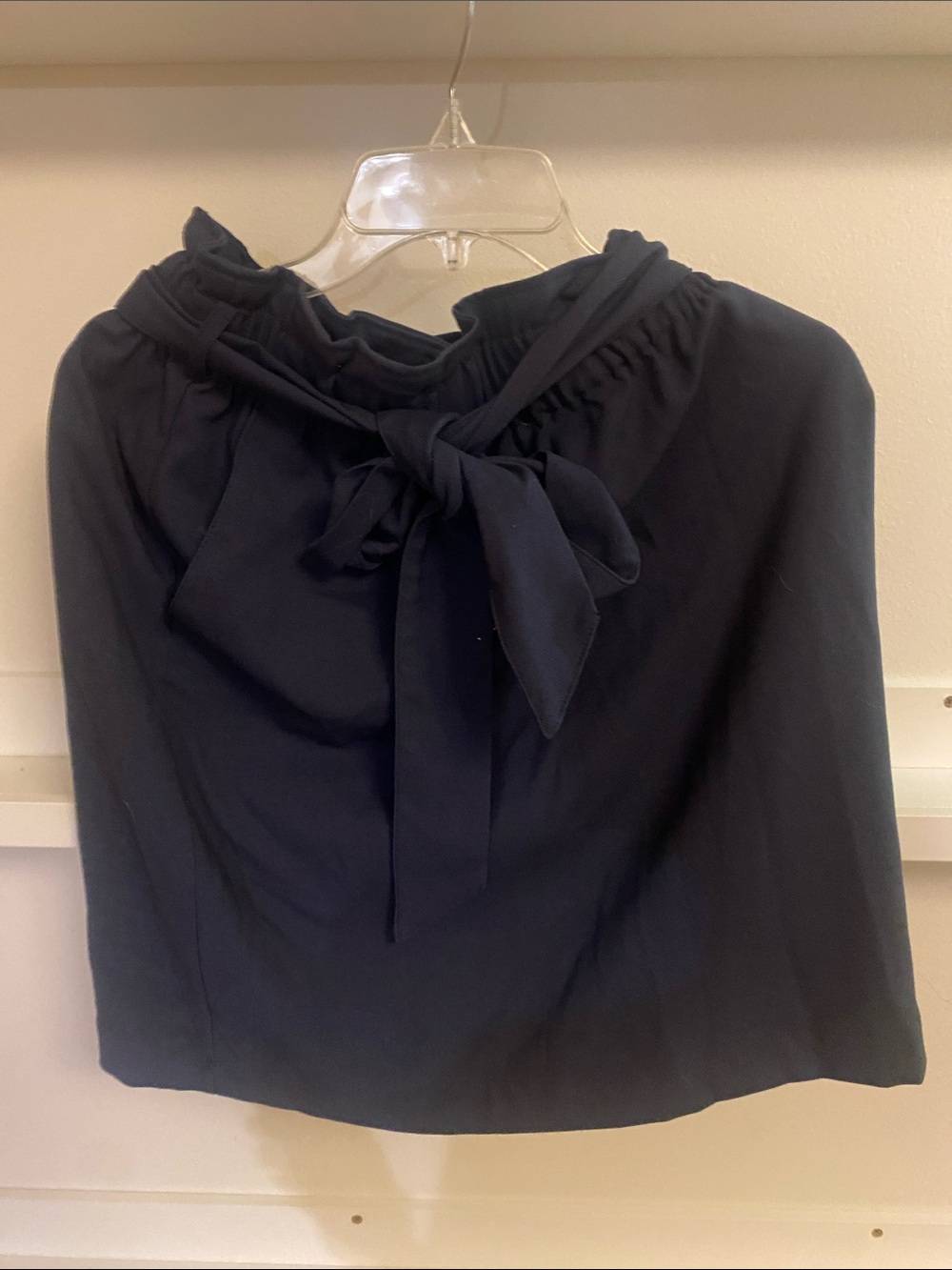 H&M Dark Navy paper bag Skirt